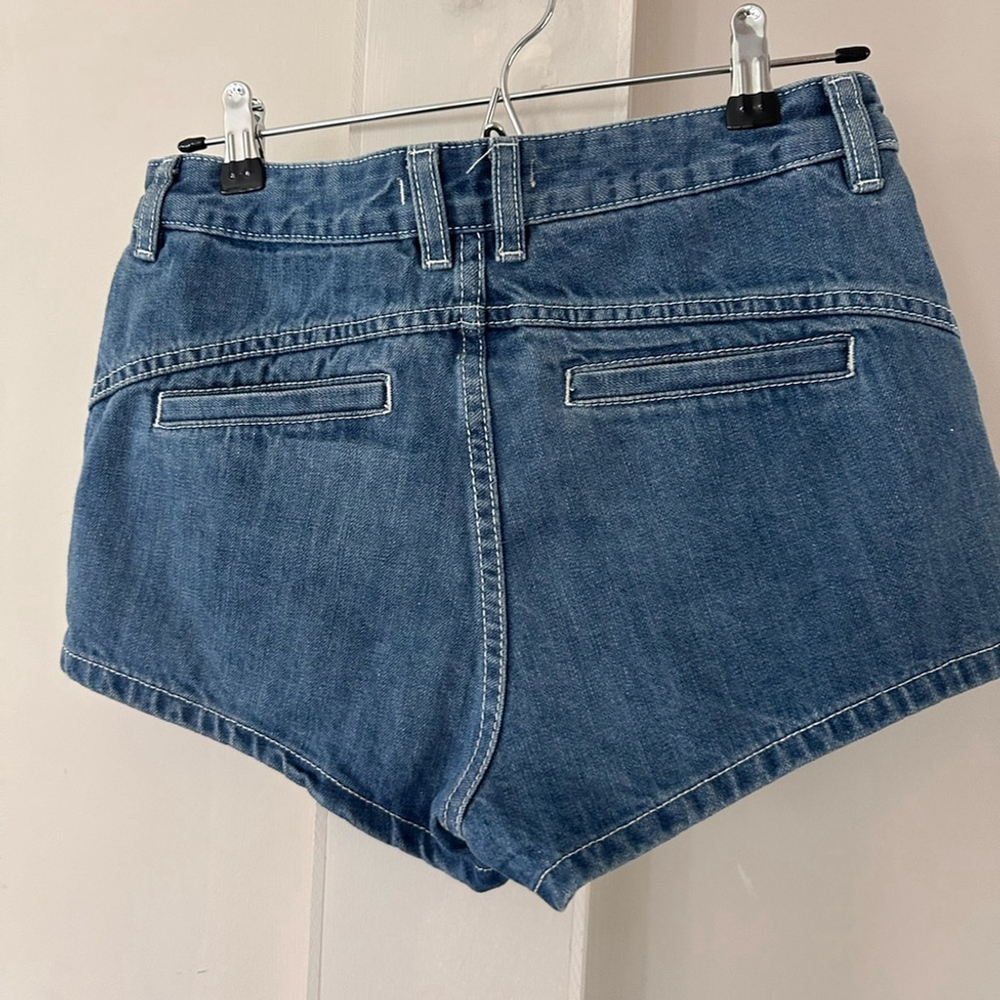 Free People Sweet Surrender Lace Inset High Rise Jean Shorts Size 27 - Picture 6 of 10